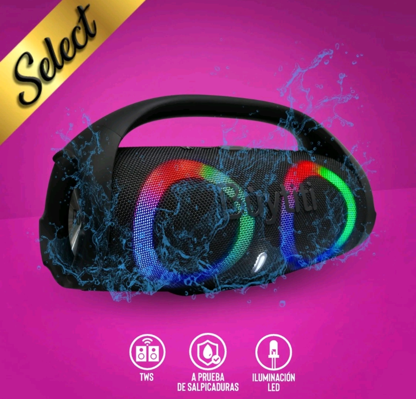 BOCINA BLUETOOH SUFWOOFER RGB